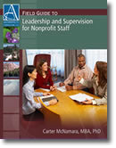 Leadership and Supervision With Nonprofit Staff - Book Cover 