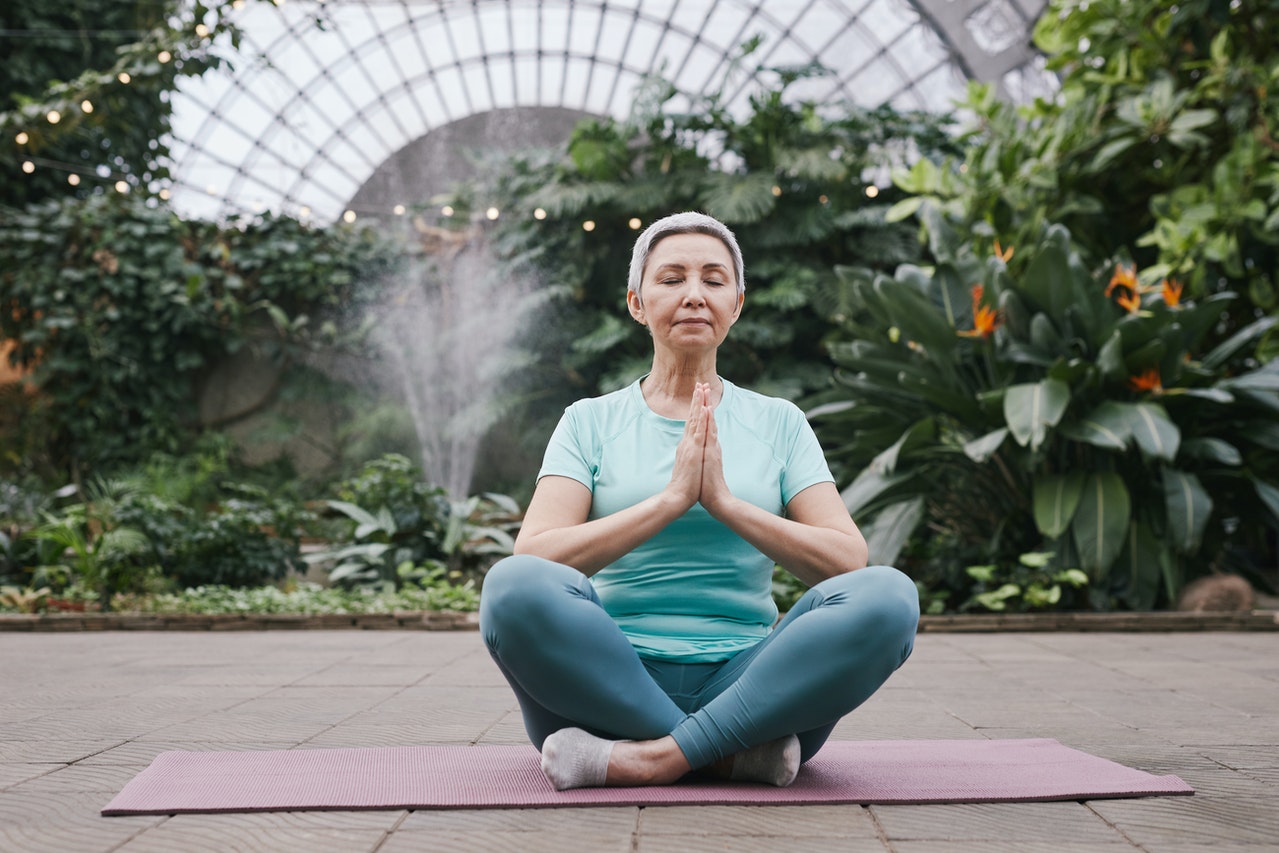 Spirituality and work: a woman meditating