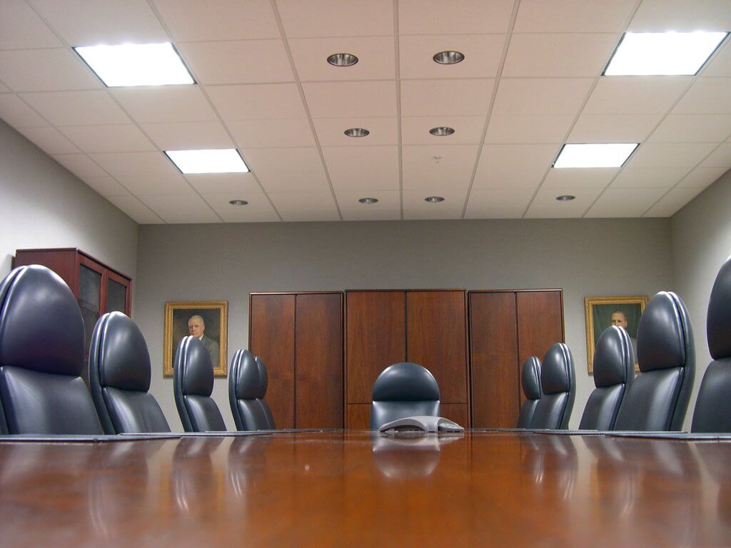 A meeting room for a business board