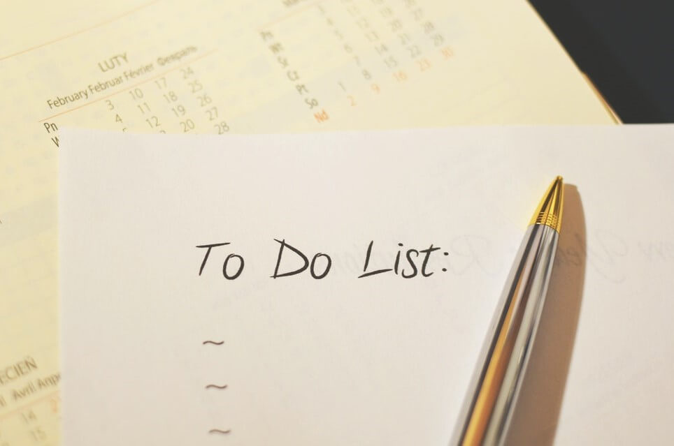 To-do list for fundraising