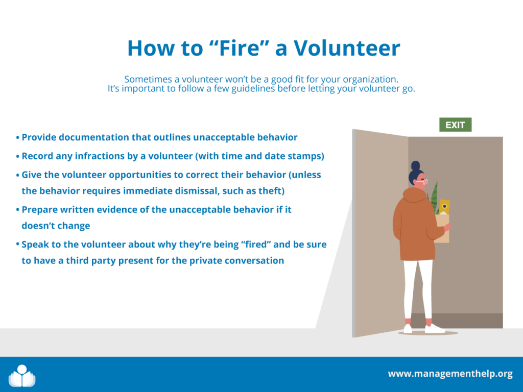 How to fire a volunteer
