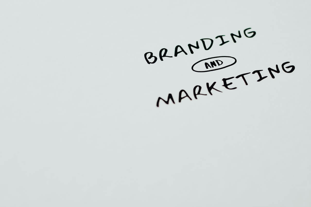 Marketing and branding text on a white background