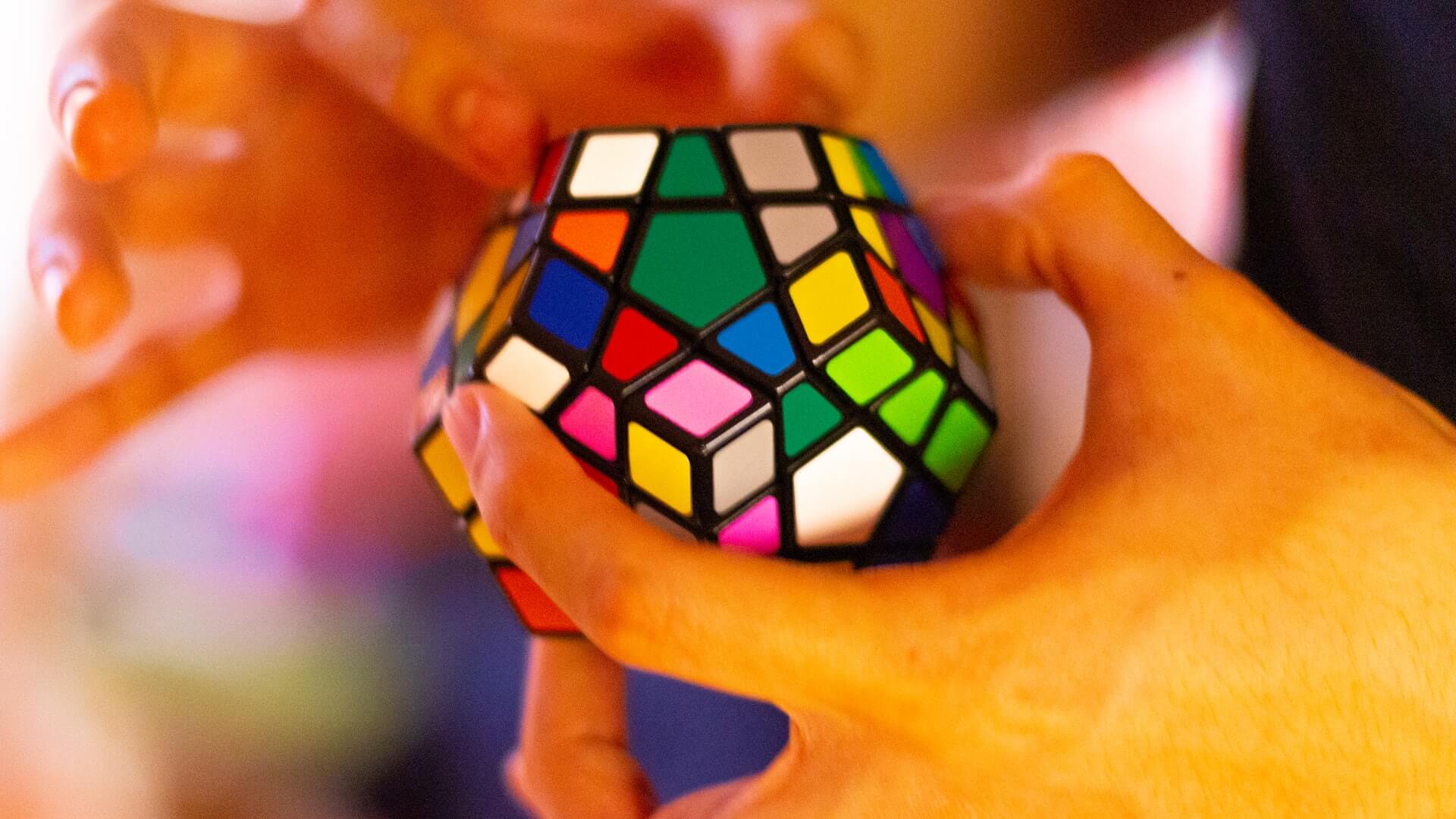A megaminx - another model of a Rubik's cube