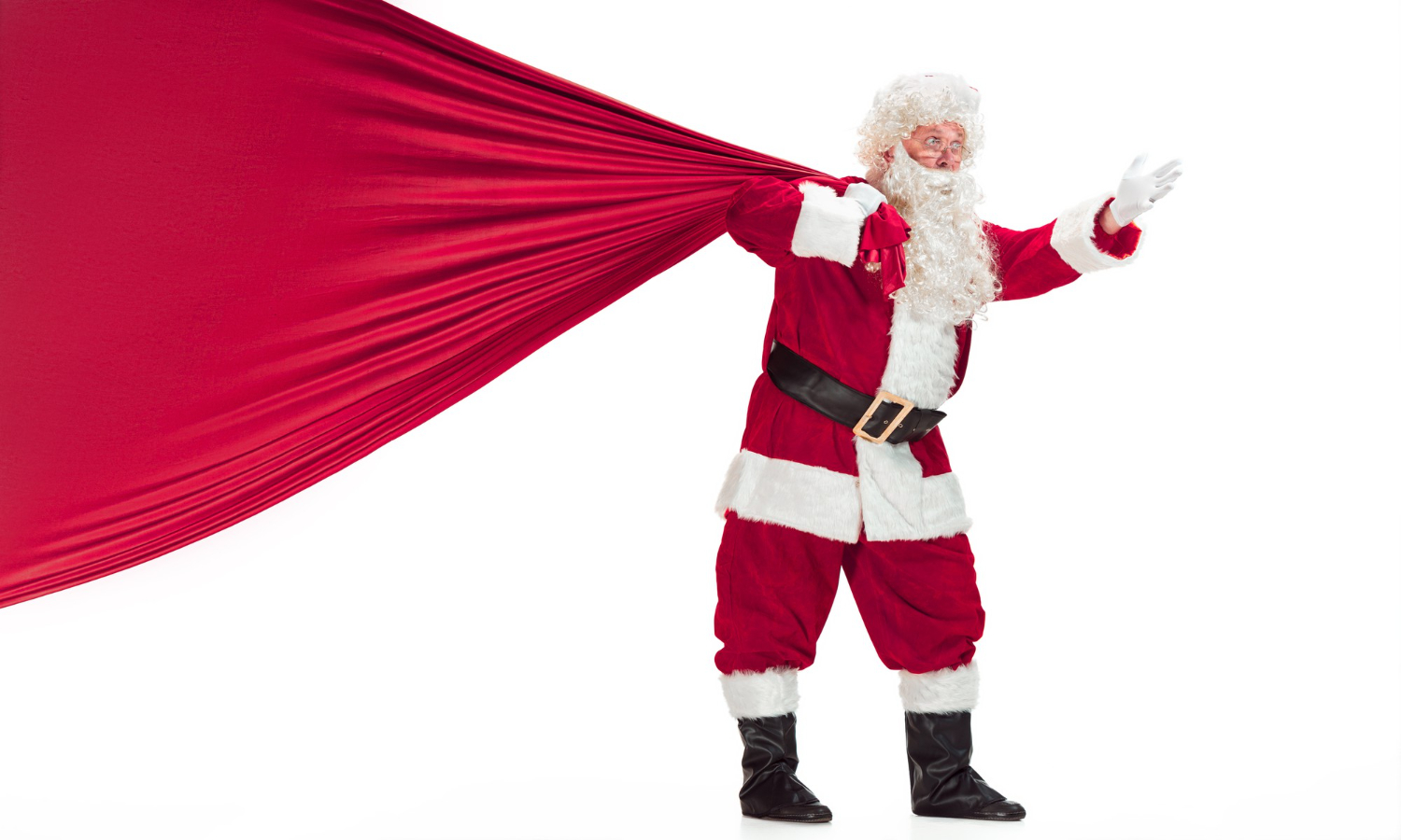 Man-in-a-santa-Claus-costume-with-gift