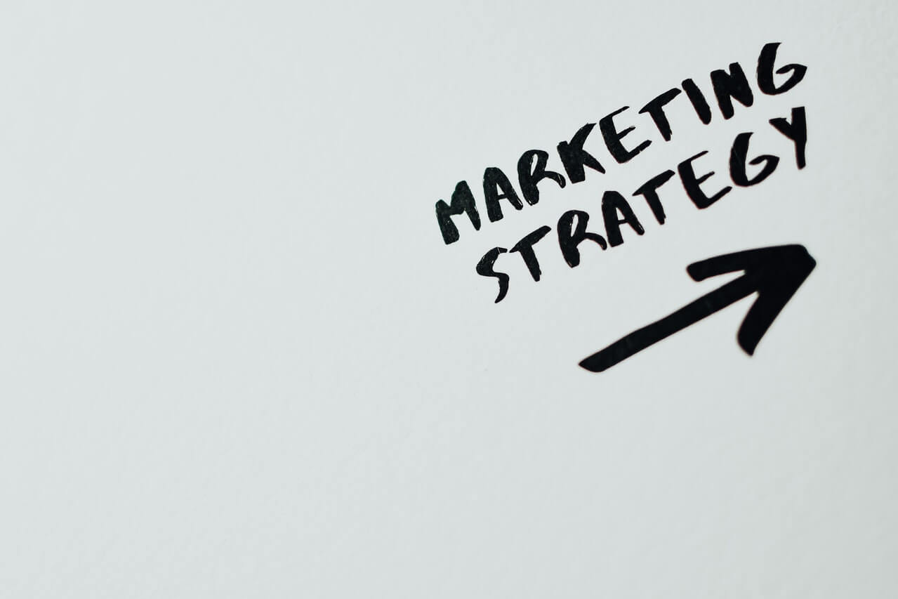 Shot of marketing strategy on a white background