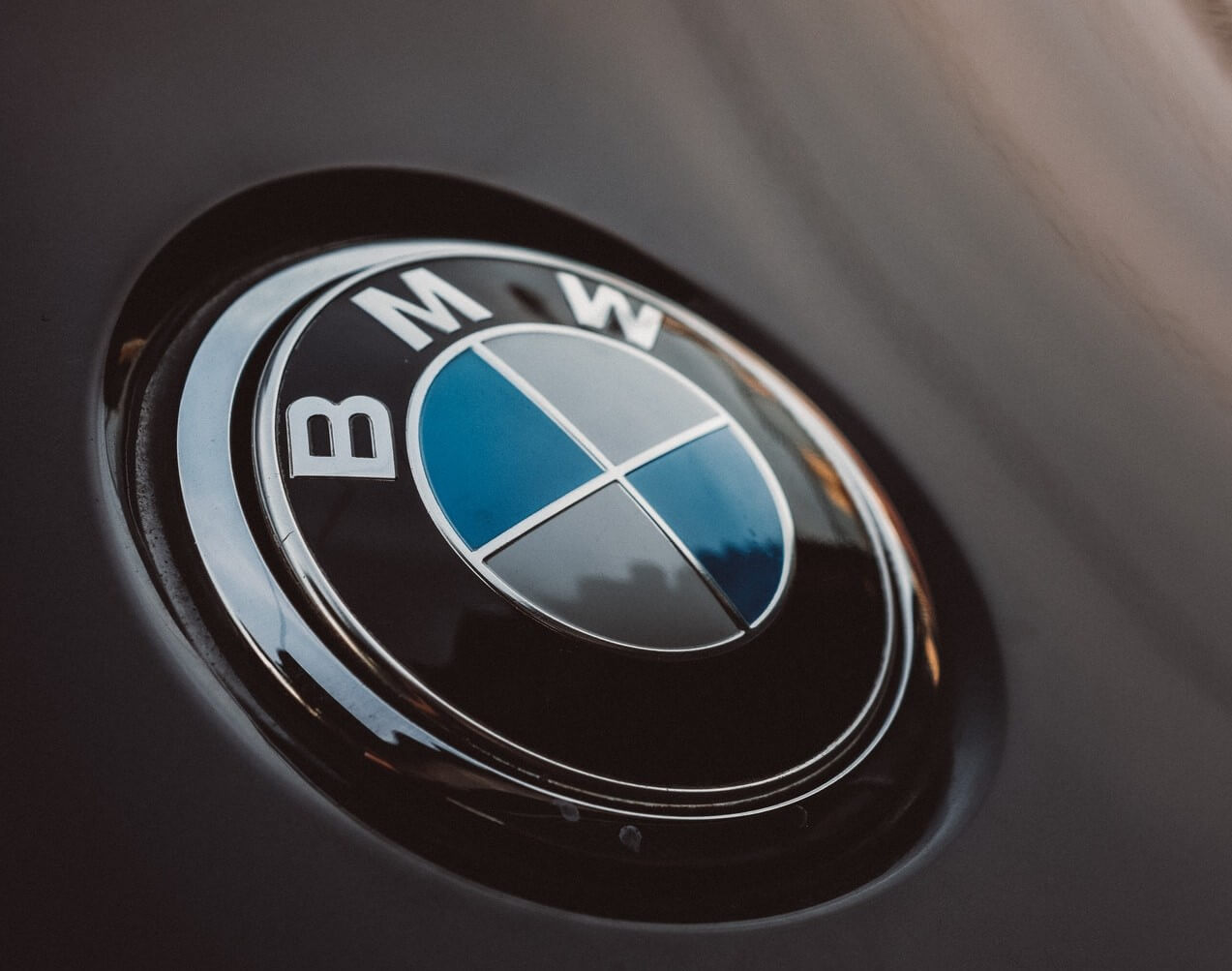 Black and Silver BMW Emblem