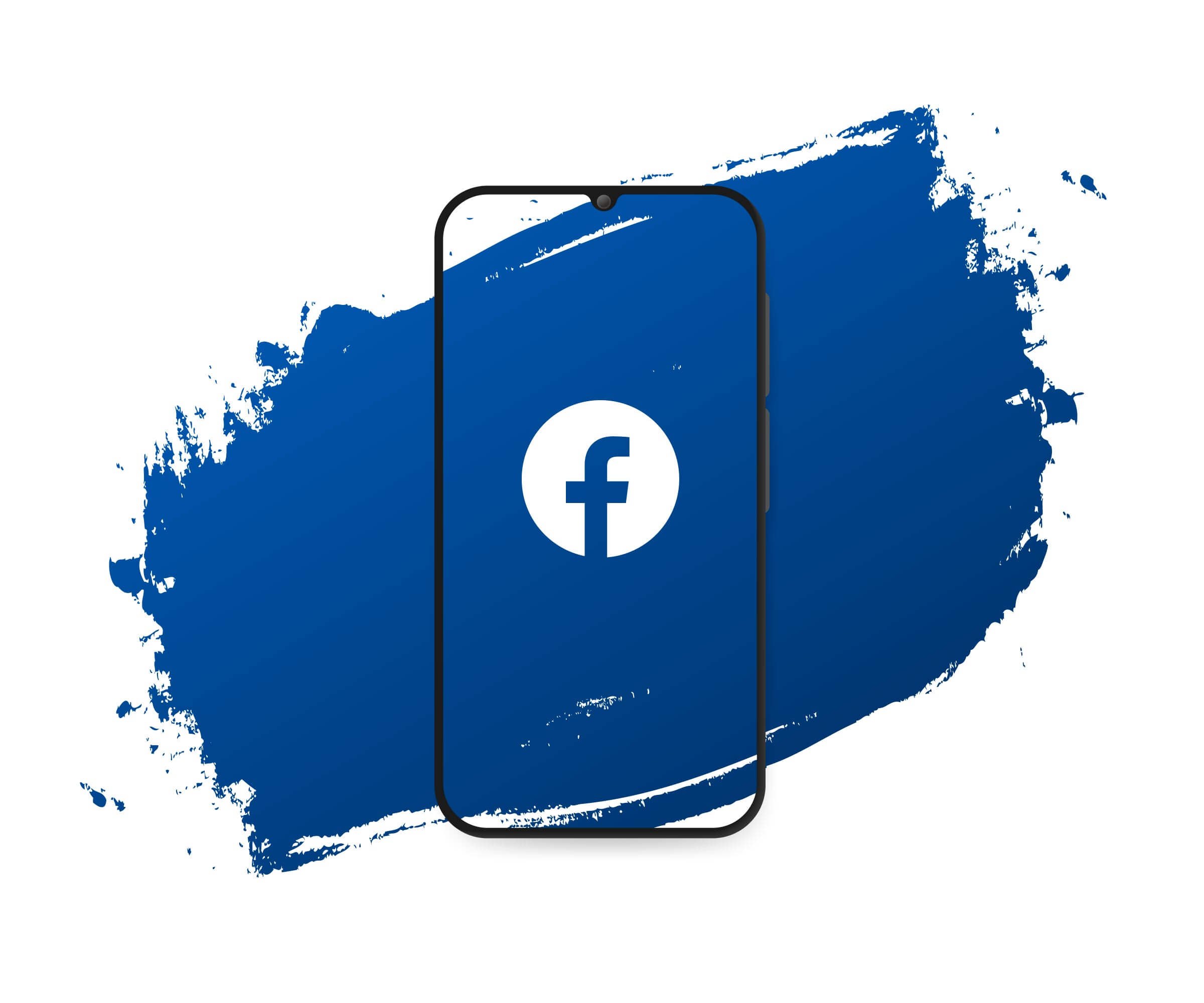 Facebook logo in a splash screen