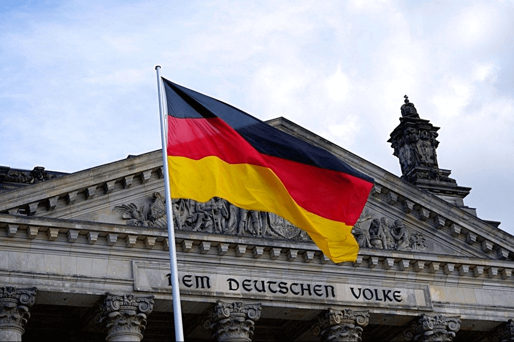 German flag - German is one of the best countries for cryptocurrency