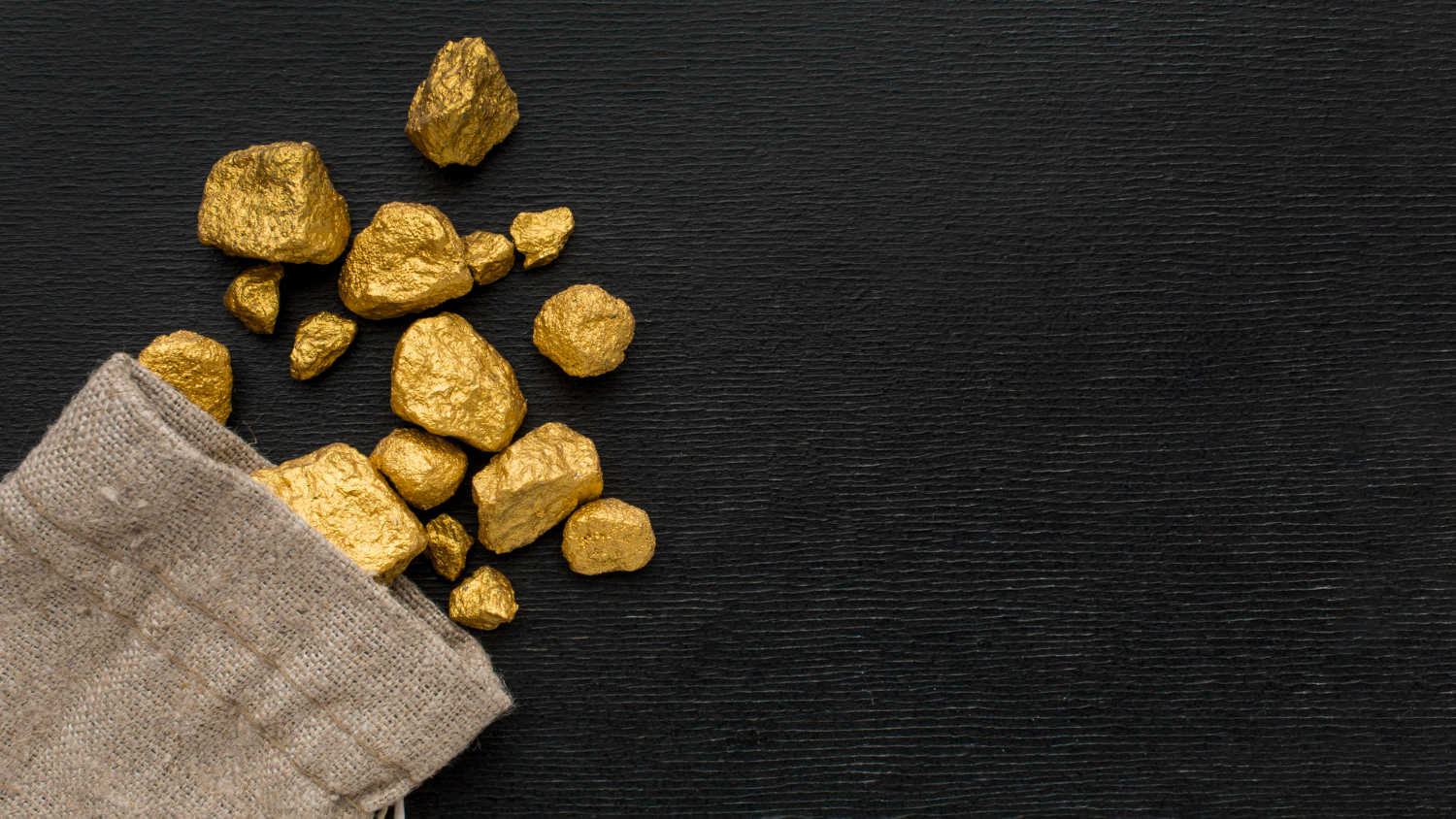 A-sack-of-gold-ores-poured-out.