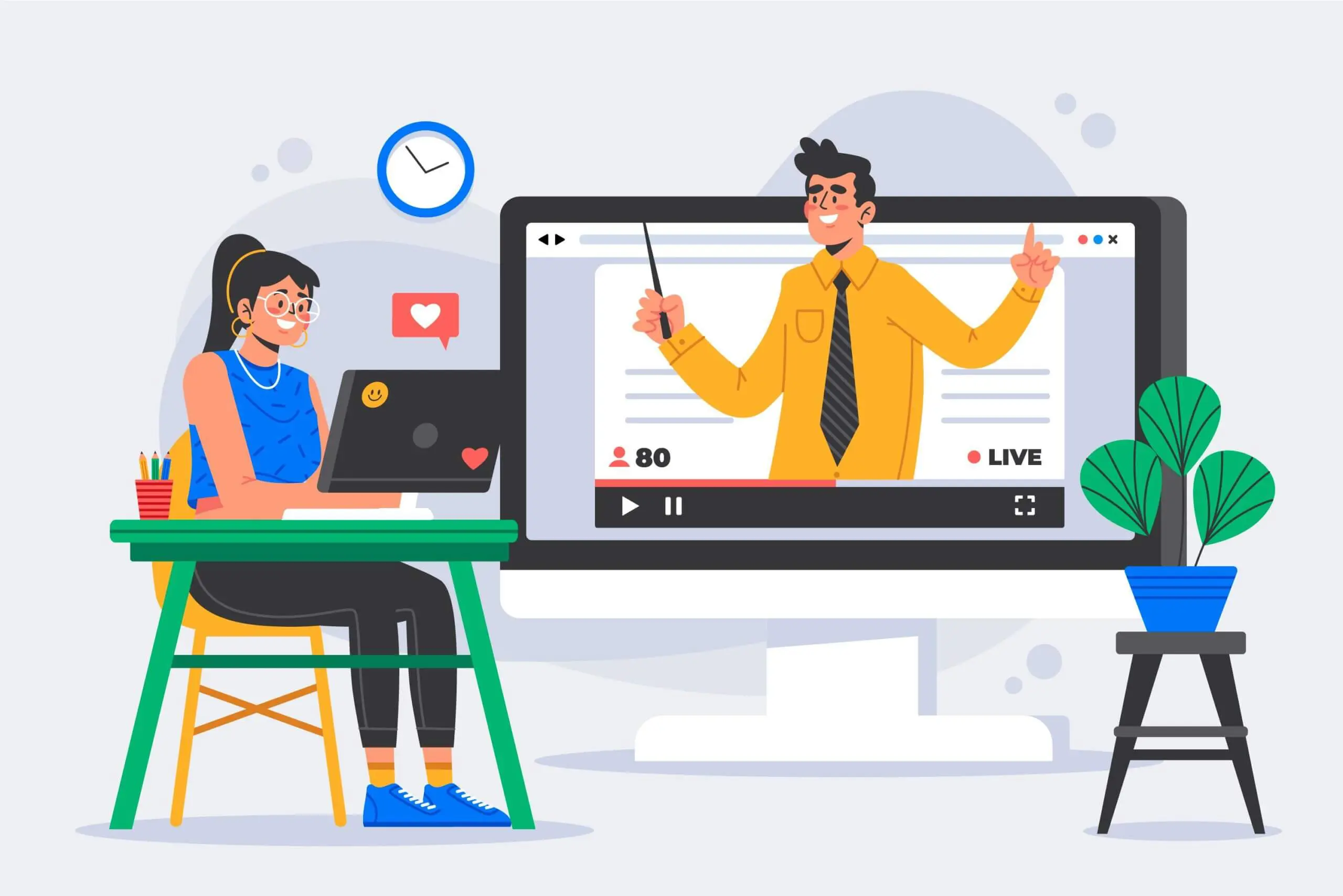 An online coaching session