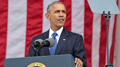 president Barack Obama addressing the public