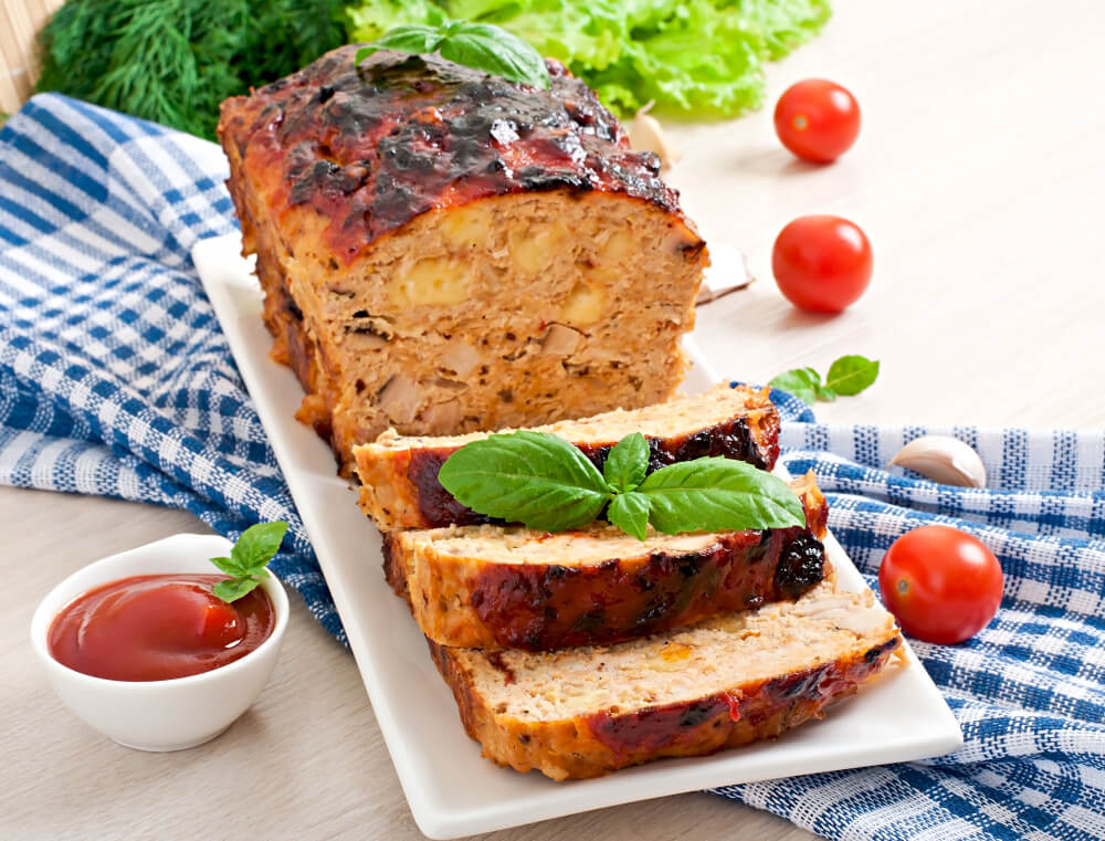 Meatloaf on a plate