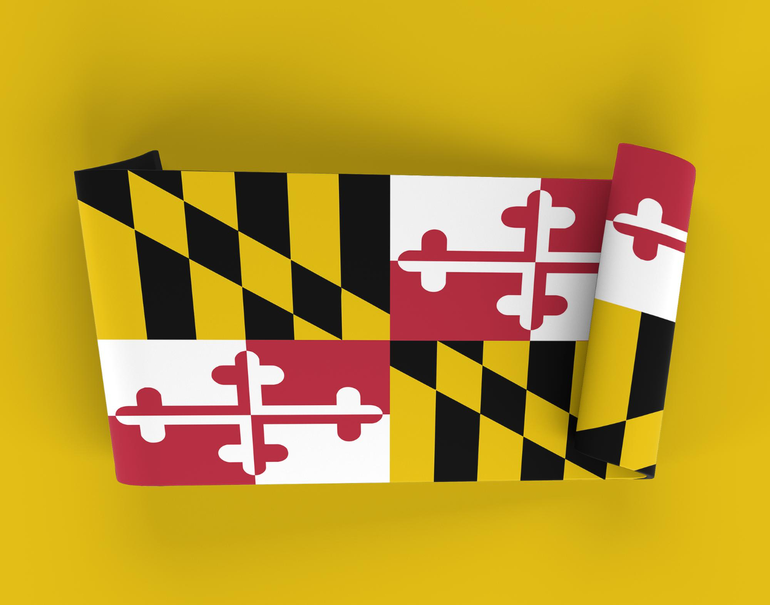 Maryland state ribbon banner