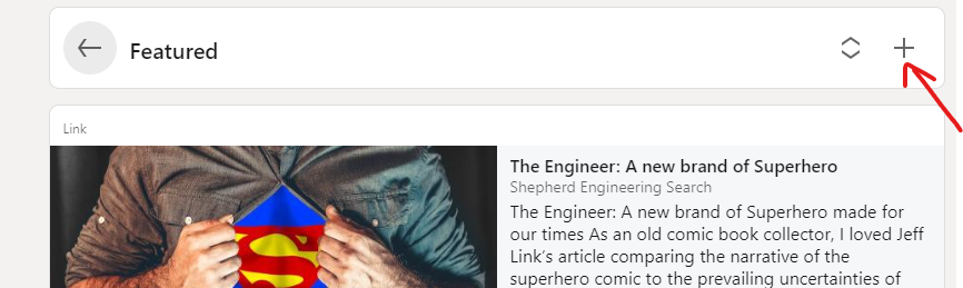 Screenshot of a featured item on LinkedIn
