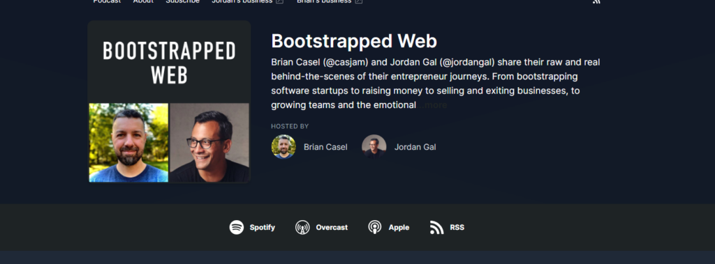 bootstrappedweb podcast