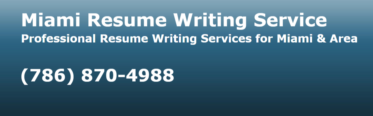 Miami Resume Writing